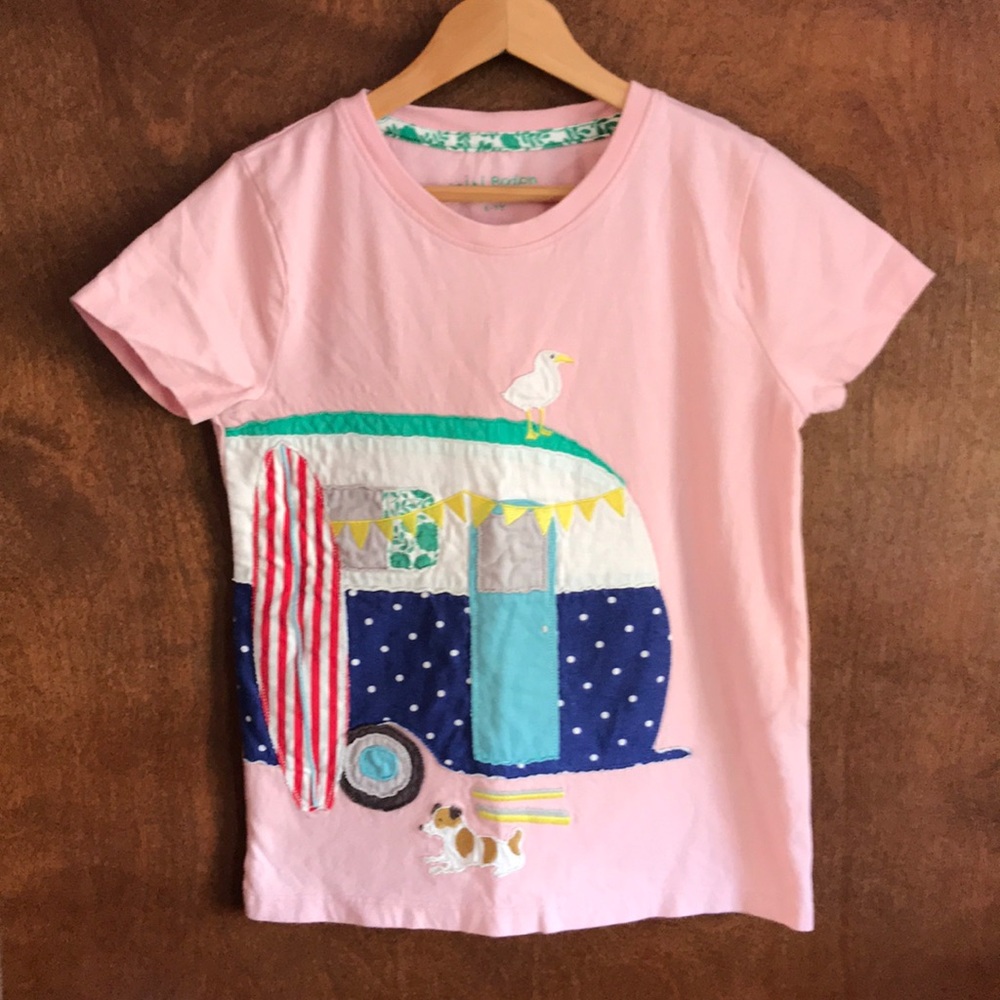 Mini Boden Appliqué T Shirt Size 6-7